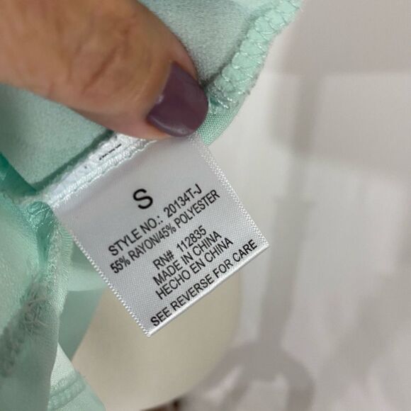 Fab’rik Seafoam Green Sleeveless Top - Picture 5 of 6